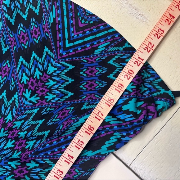 Athleta Cayo Coco Ready To Run Tankini Size Small Padded Swim Tank Top Purple - Picture 4 of 7